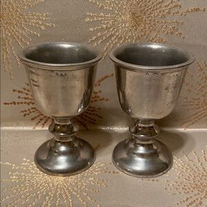 Wilton Armetale Pewter Goblet Set - Used